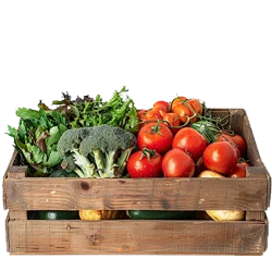 caja de verduras
