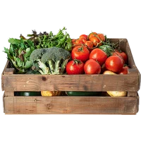 caja de verduras